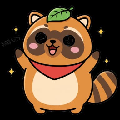 Tanuki mascot welcoming you to JLPT study